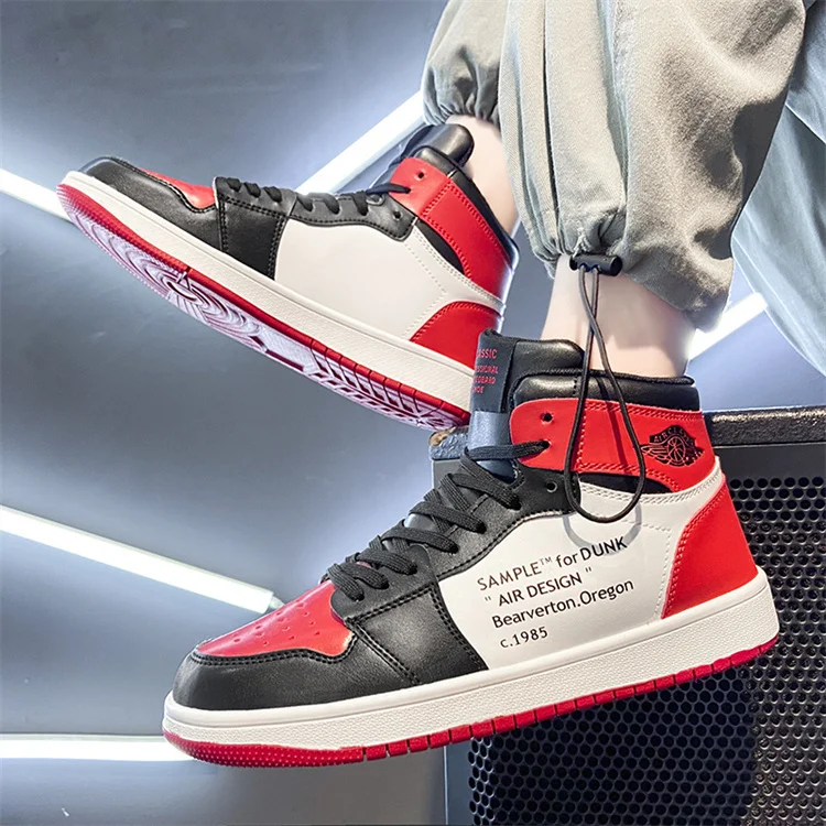 Manufacturer White Casual Shoes Wholesale Custom Black Blank High Top Sneakers