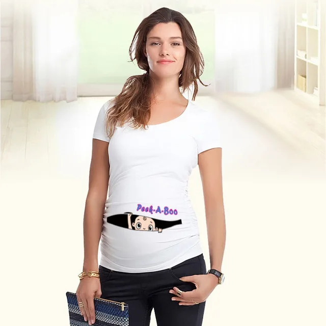 Maternity t shirts - 2020 new design maternity t shirt , cotton and printed women t-shirts