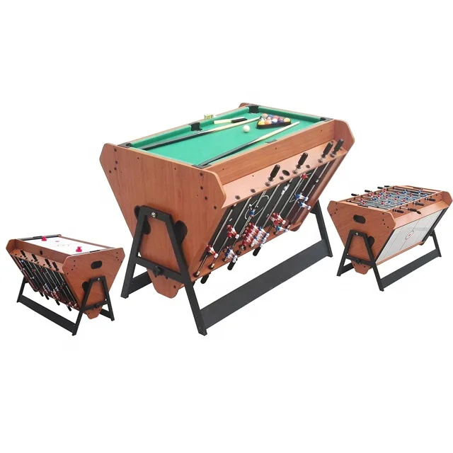 3 in 1 Combination Swivel air Hockey Pool Table Soccer Table