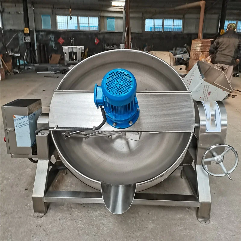 Low Price Automatic Small Industrial Seafood Chili Sauce High Temperature Stainless Steel Jacketed Electric Boiling Pot