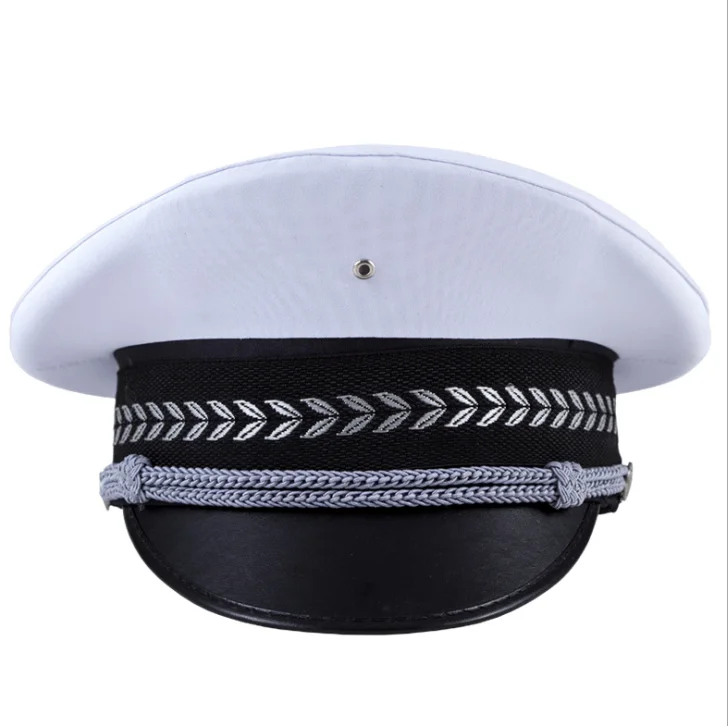  HBHT02 company security Traffic police uniform white hat military custom made