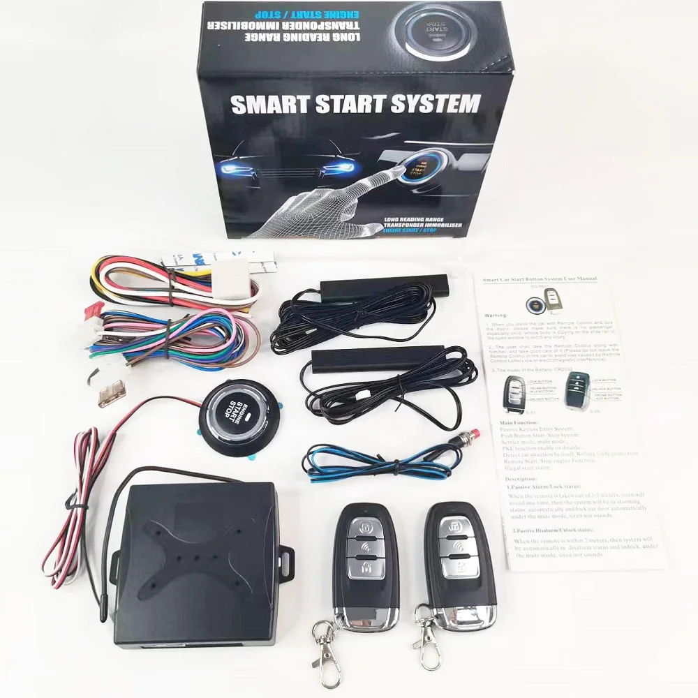 Factory price 12V Remote Starter For Car Keyless Entry Auto Button Engine Car Alarm System Viper Central Locking PKE Start Stop