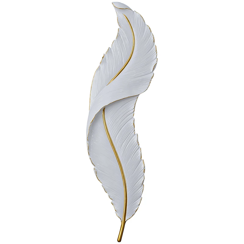 Feather shape wall lamp living room TV background led wall lamp