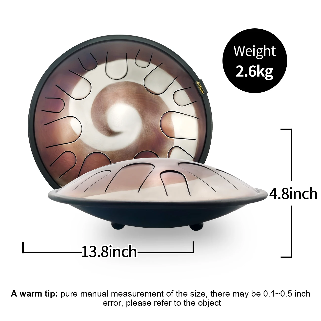 ASTEMAN Steel Tongue Drum Universe series Comet 14 inch 14 tone C key