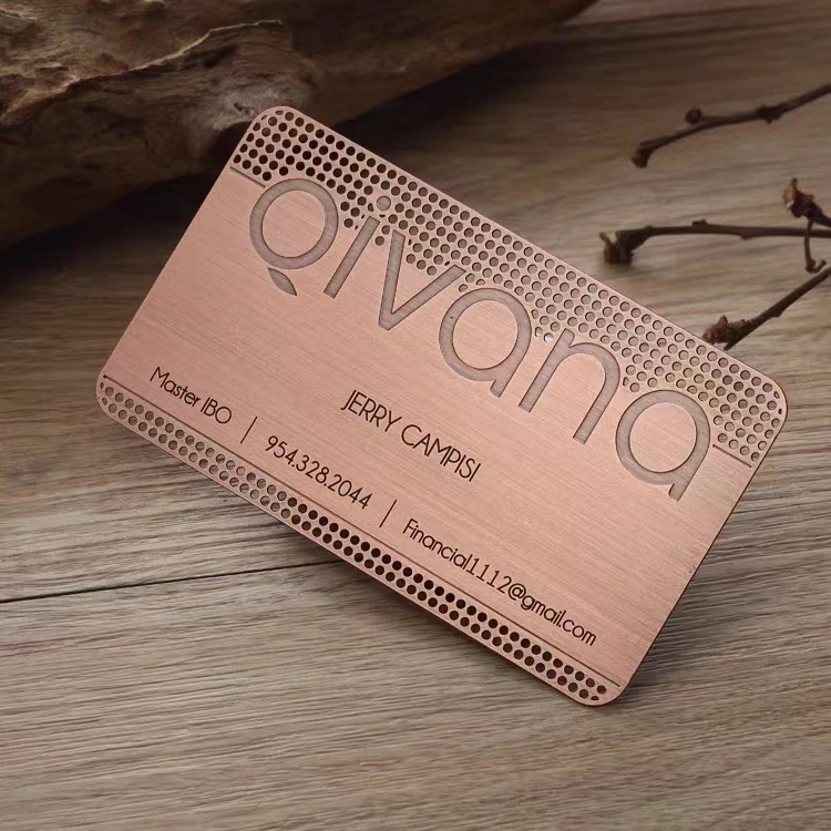 2023 Hot Personalized Luxury Gold Stainless Steel VIP Membership Blank Credit Cards Metal Business Cards for Laser Engraving