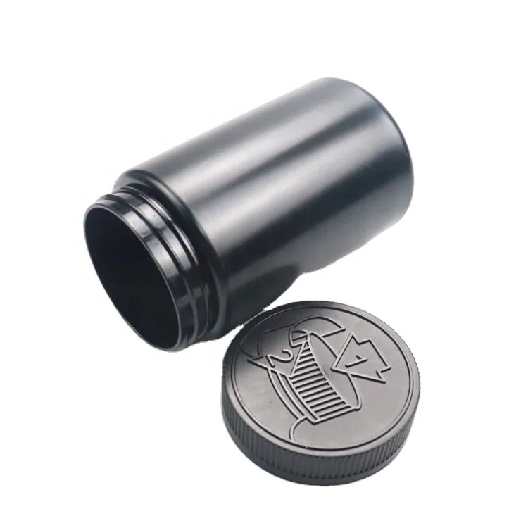 Wholesale 370ml 440ml diameter 70mm plastic round shape pill bottle with child proof cap plastic vials