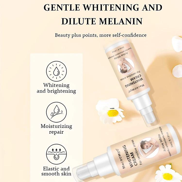 OEM/ODM Private Label Snow Bleach Cream Private Part Underarm Fast Whitening Lotion Skin Dark Spot Body Bikini Area Cream