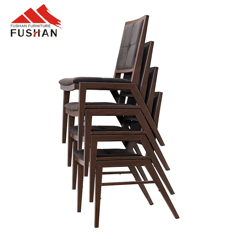 Best quality modern hotel restaurant wholesale chinese stackable metal vintage chair famous designers dining chairs