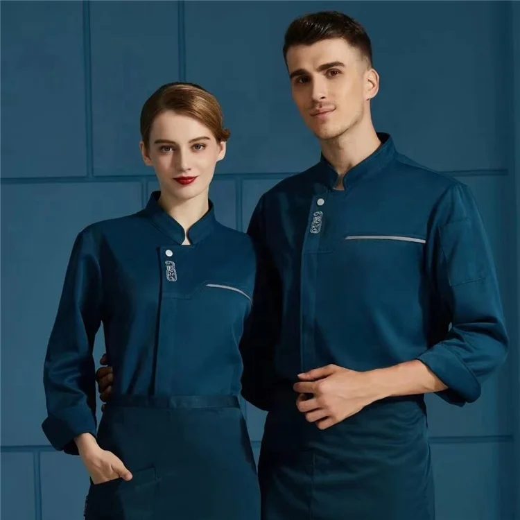 
High Quality Cheap Restaurant Kitchen Cookwear Chef Uniform Jacket Casual Chef Coats 