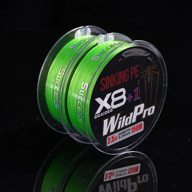 Customized Color 150M 0.26MM 8-Strand Wire PE Braided Fishing Line Polyethylene Braided Fish Lines for Fishing
