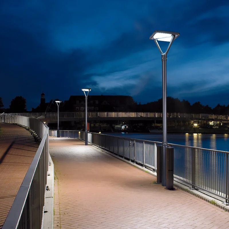 Efficient Solar Project Lighting: Aluminum IP65 Waterproof Solar Street Light Lamp for Garden Illumination ENAC43400