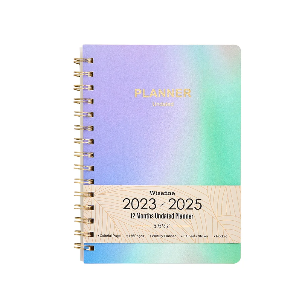 New Design Free Sample 2023 2024 Stock Available Printing Supplies Spiral Daily Journal  Weekly Planner