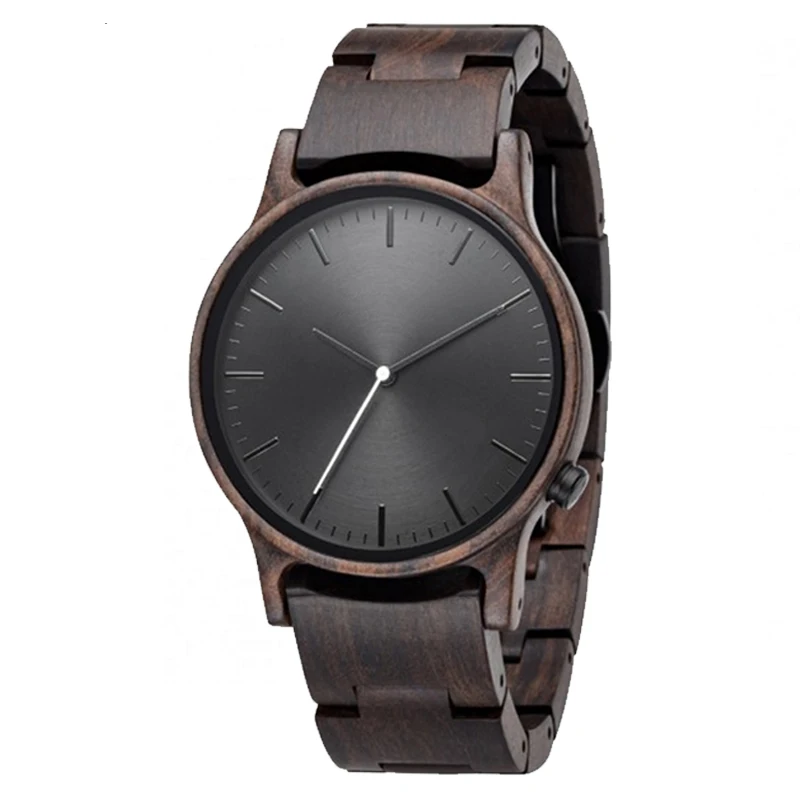 High quality luxury fashion wristwatch men branded your logo oem wood watches