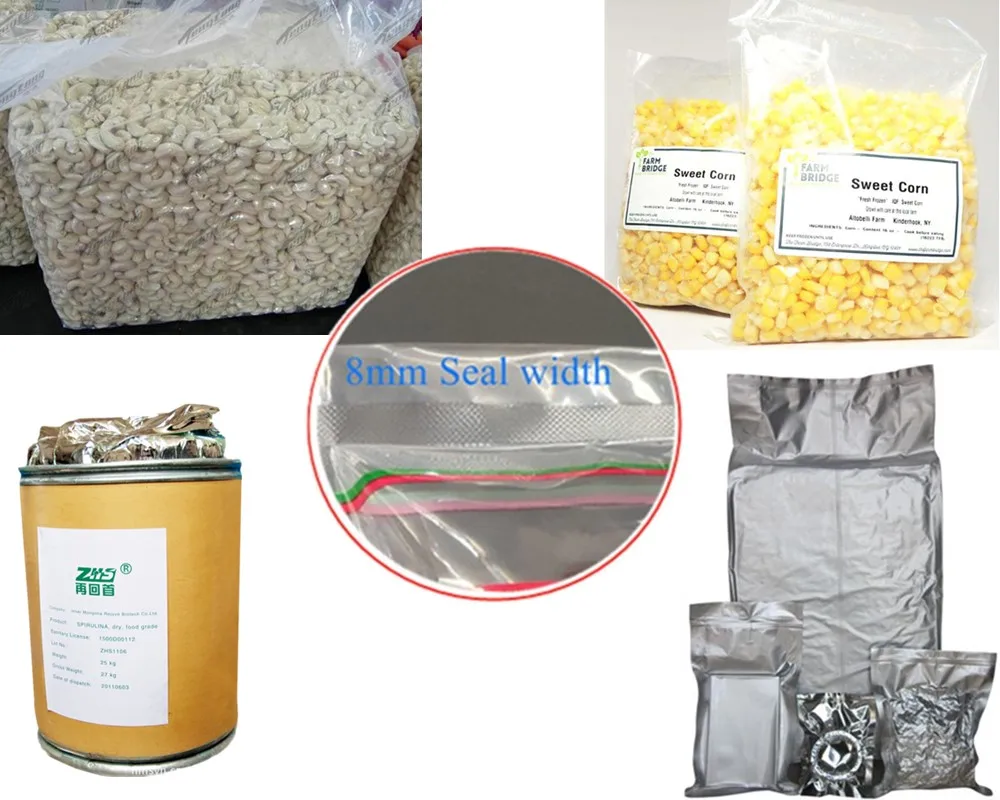 machine emballages sous vide beans nuts grains brick shape big bag packing machine with vacuum seal pack