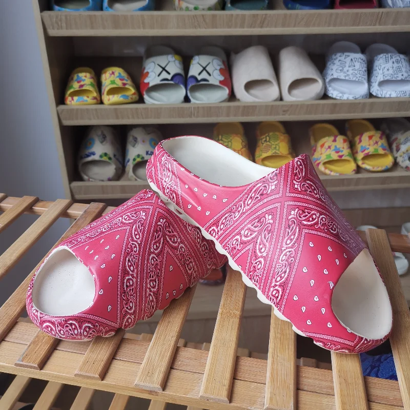 
logo custom New Style Slippers Men Fashion Summer Solid Color Casual Home Slipper Shoes Eva Injection Non-slip Shoes Beach Slide 