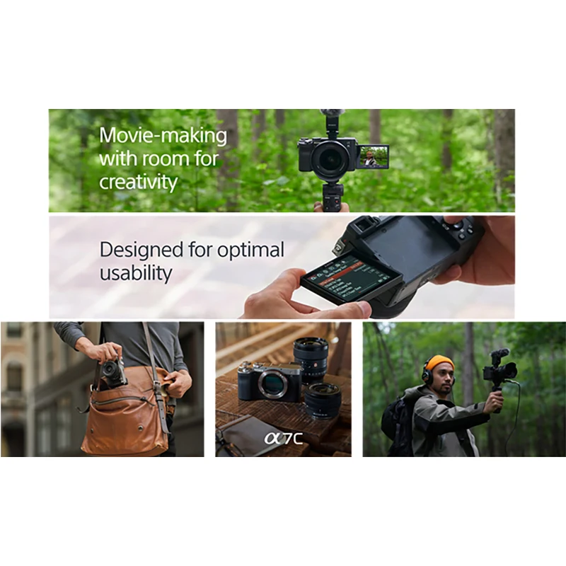 Использованная камера dslr для Sony a7C беззеркальная полнокадровая Alpha 7C Сменный объектив корпус