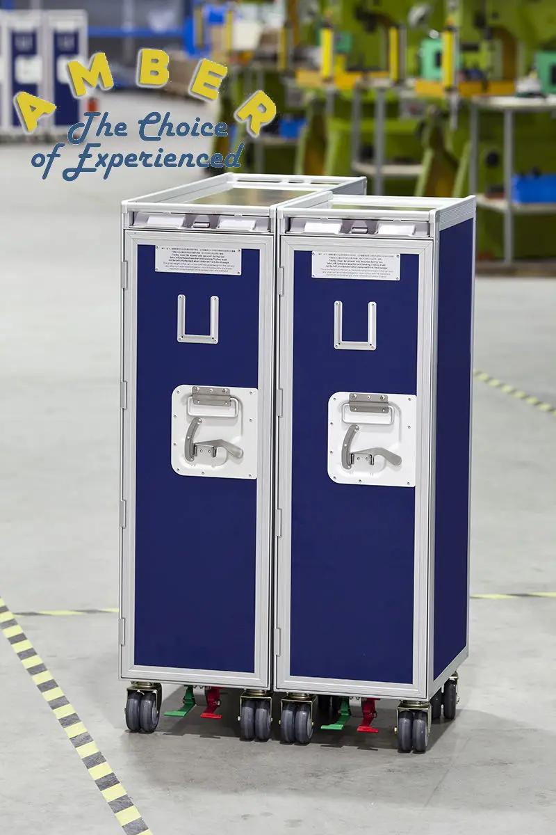 Finishing Atlas Aviation Aluminum Trolley Aircraft Catering Trolley
