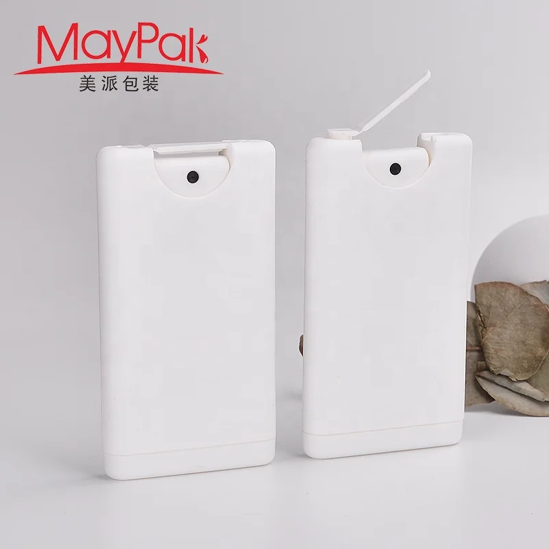 Custom made refillable pocket spray bottle credit card perfume bottle 15ml empty plastic spray bottle credit card 15g