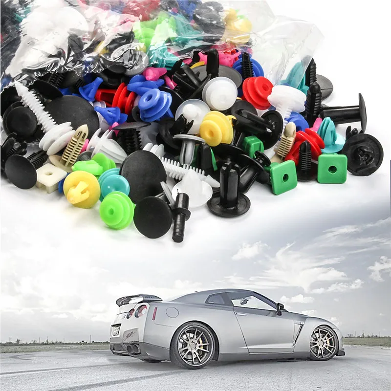 Mixed 500PCS Car Body Clip Auto Plastic Push Pin Rivet Fasteners Auto Clips Fastener Automotive Clip