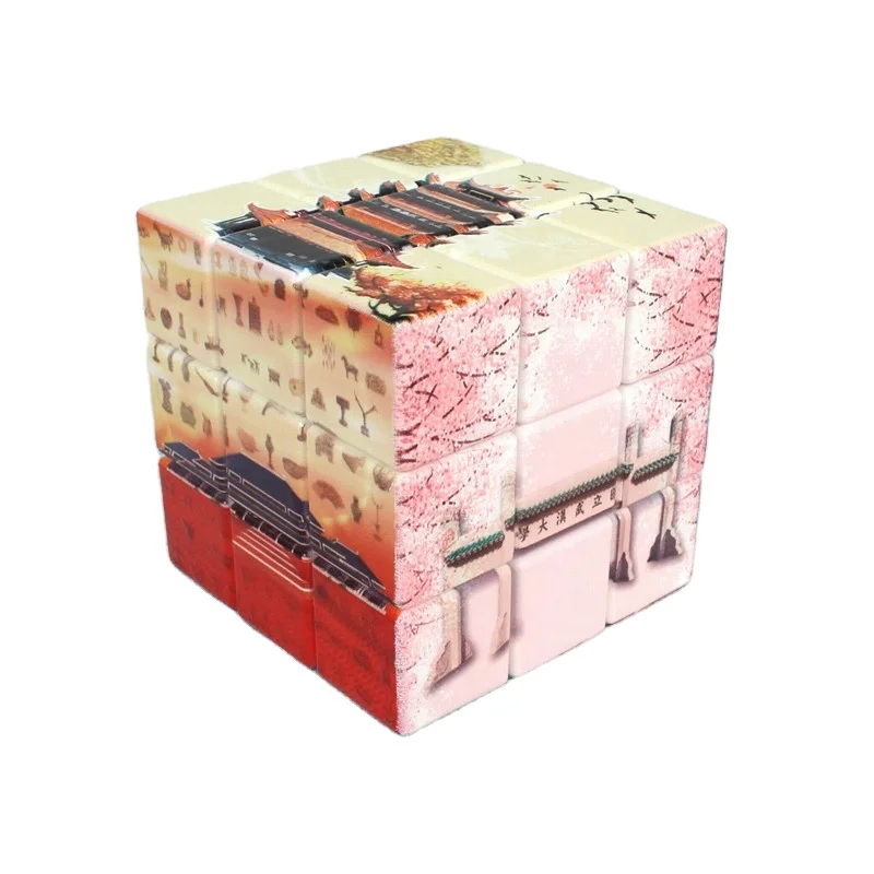 UV digital color printing custom pattern educational toys promotional gift 5.7cm size magic cube puzzle