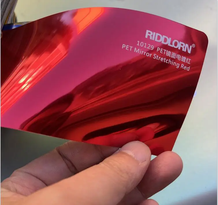 PET 1.52x18m vinyl electroplated Gold No Bubble wrap protects Super Mirror Chrome reflective gold auto color changing film