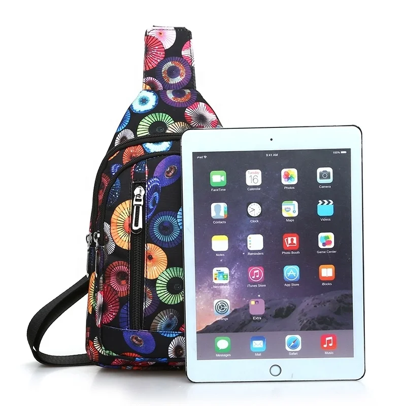 FSY New Fashion Women Chest Bag Outdoor Large Capacity Tablet Computer Single Shoulder bag Casual Oxford Cloth Messenger Bags