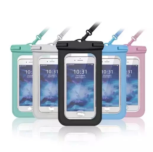 Factory Supply Outdoor Universal PVC IPX8 Waterproof Diving Mobile Phone Bag PVC Cellphone Pouch Case