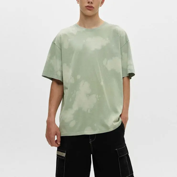 Blank Fit Tee Shirt Oversized Tie Dye Custom  Peruvian  Cotton T Shirt For Men Silk Screen Print Slim Fit T Shirt Sublimation