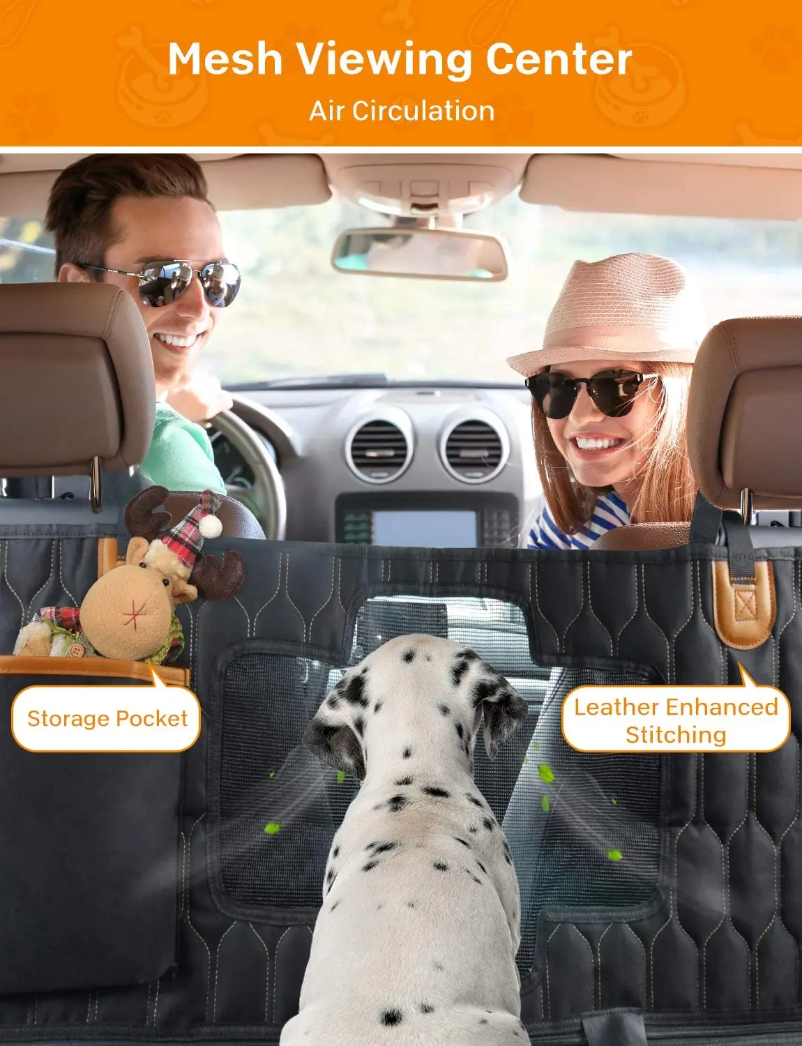 Source Factory OEM Waterproof Dog Car Seat Cover Mat Durable Back Seat Protector Dog Car Seat Covers for Suv Truck