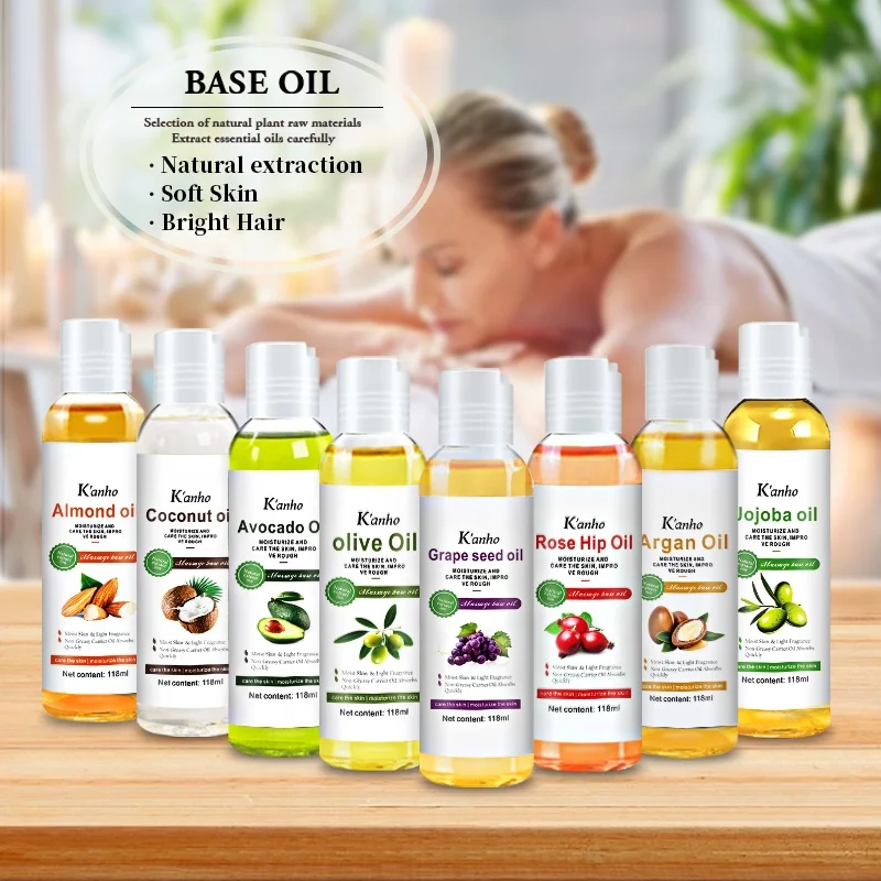 Kanho Avocado 118ml Essential Oil Natural Body Oil Organic Argan Olive Jojoba rosehip Grape seed Almond Coconut Oil Cold pressed