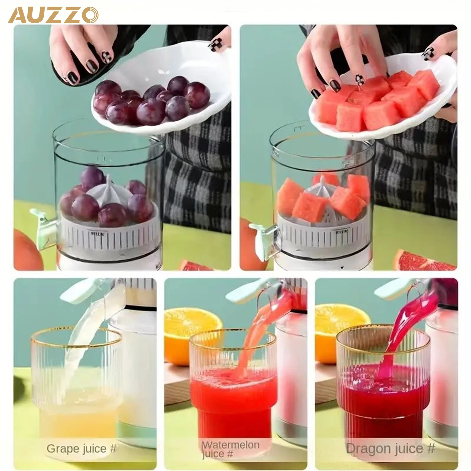 Fruit Orange Juicer Extractor Portable Electric Fresh Citrus Juicer Machine