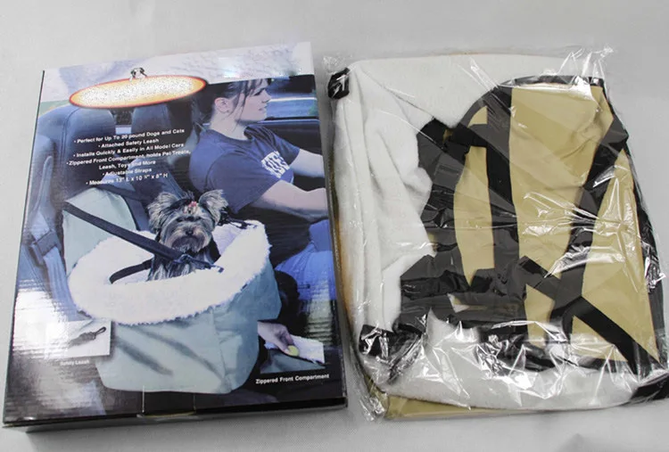 Luxury Dog Car Seat Comfortable Pet Booster Car Seat Small dogs Dog Travel Bed Pet Carrier