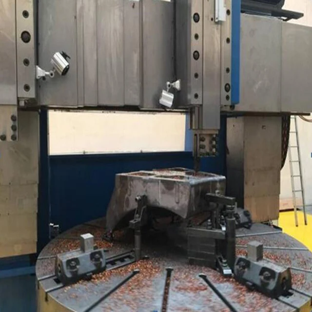 
FULLTONTECH C5240 Big Worktable Two Rams Manual VTL Table 4000mm with DRO 