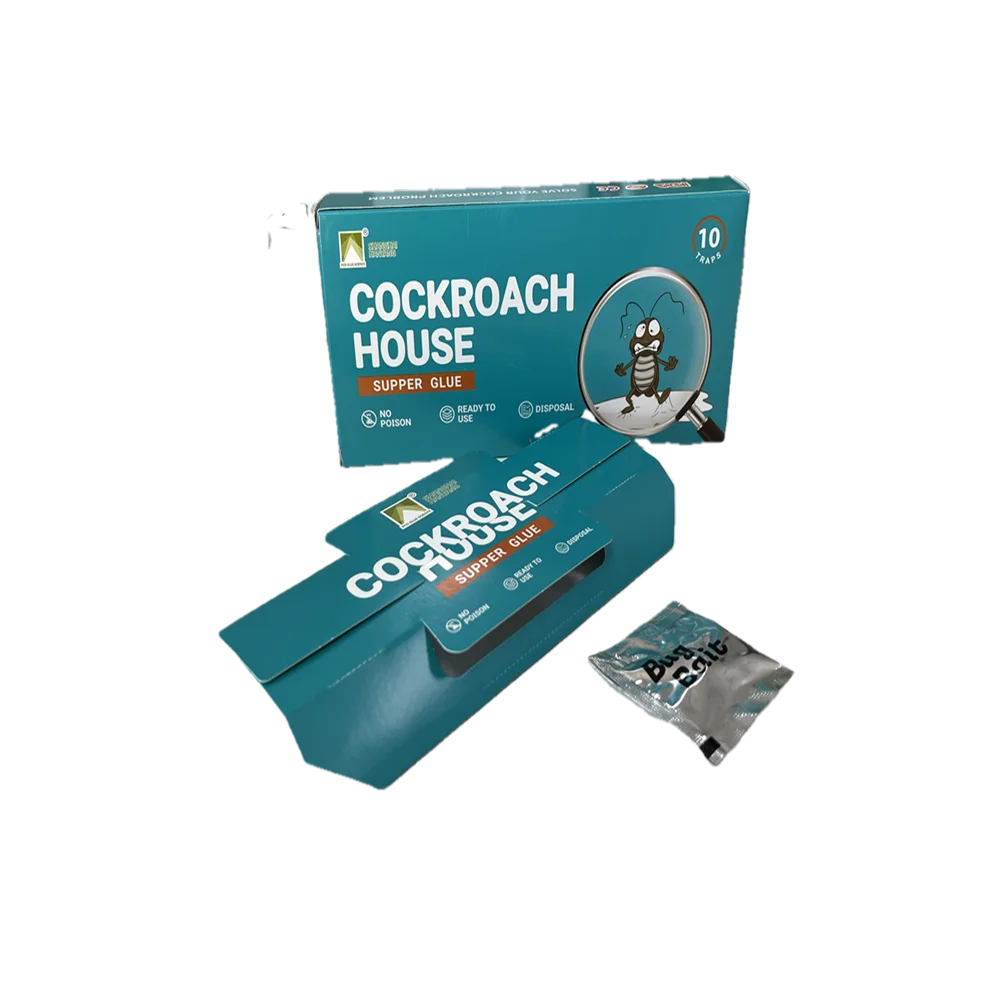 Eco-Friendly Cockroach Glue Board Traps Disposable Insect & Mosquito Control US Size ROHS Certified Gel State Packaged in Bag