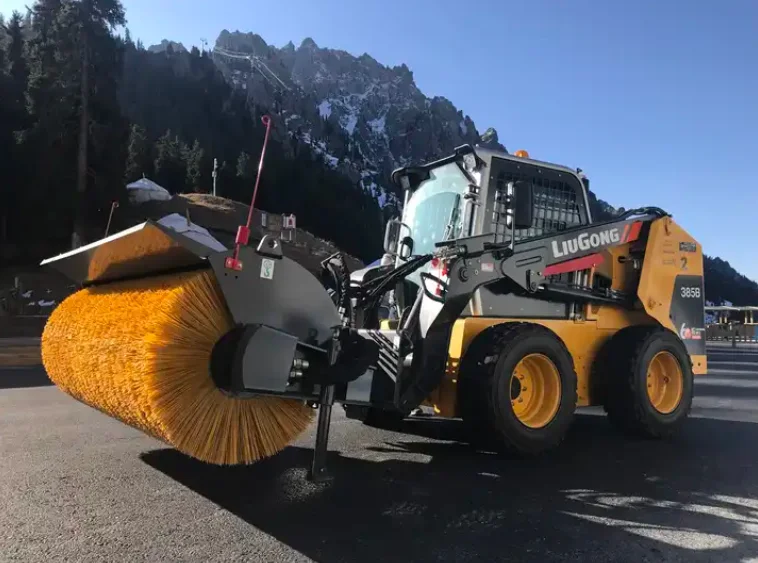 Popular model 3ton wheel skid steer loader 395B with high flow hydraulic system