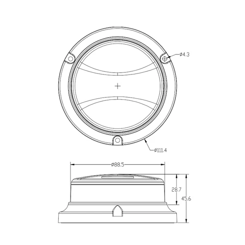 Led Strobe Beacon Light E-MARK SAE Amber Roof Top Hazard Traffic Indication Flash Emergency Warning Safety lamp With Magnet