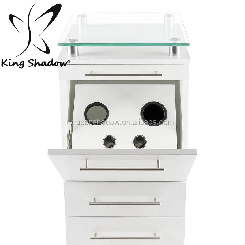 Beauty salon wooden trolley salon cart hair tools cabinet black hair metal salon trolley