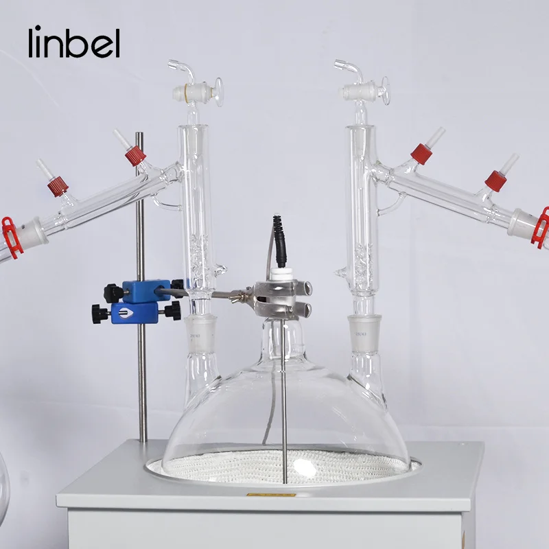 Short Path Distillation Fractional Distillation Unit With Cold Trap Condenser