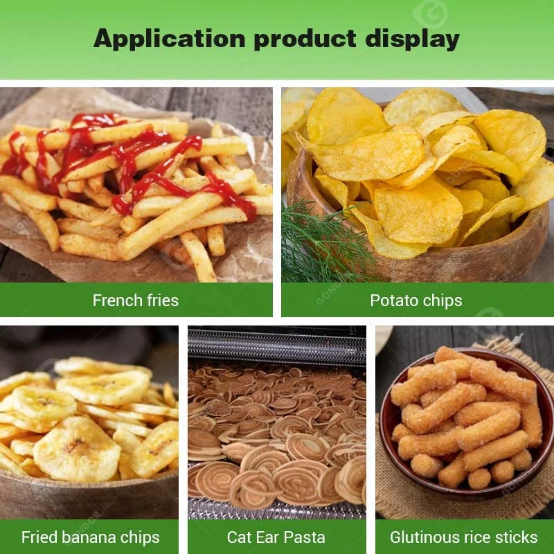 Automatic Freidora Continua De Snack Onion Fryer Large Peanut Sausage Fry Machine Fried Chicken Production