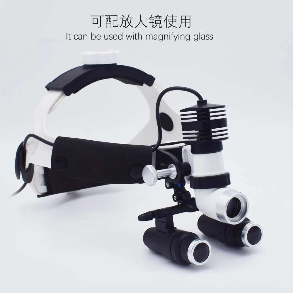 Chenwei Surgery Dental Wireless Headlight 5W LED Head Light with Loupe Medical ENT Surgical Head Lamp operation shadowless lamp