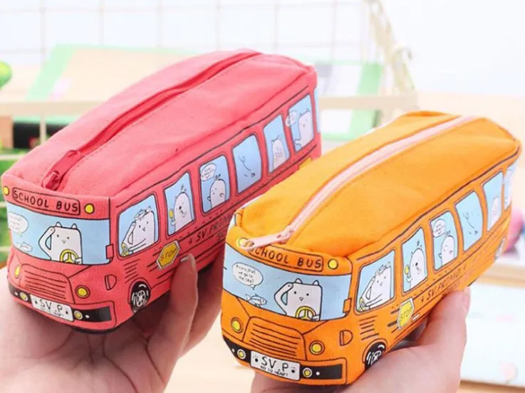 
2020 new design carton cute pencil cases car pencil box for kids 