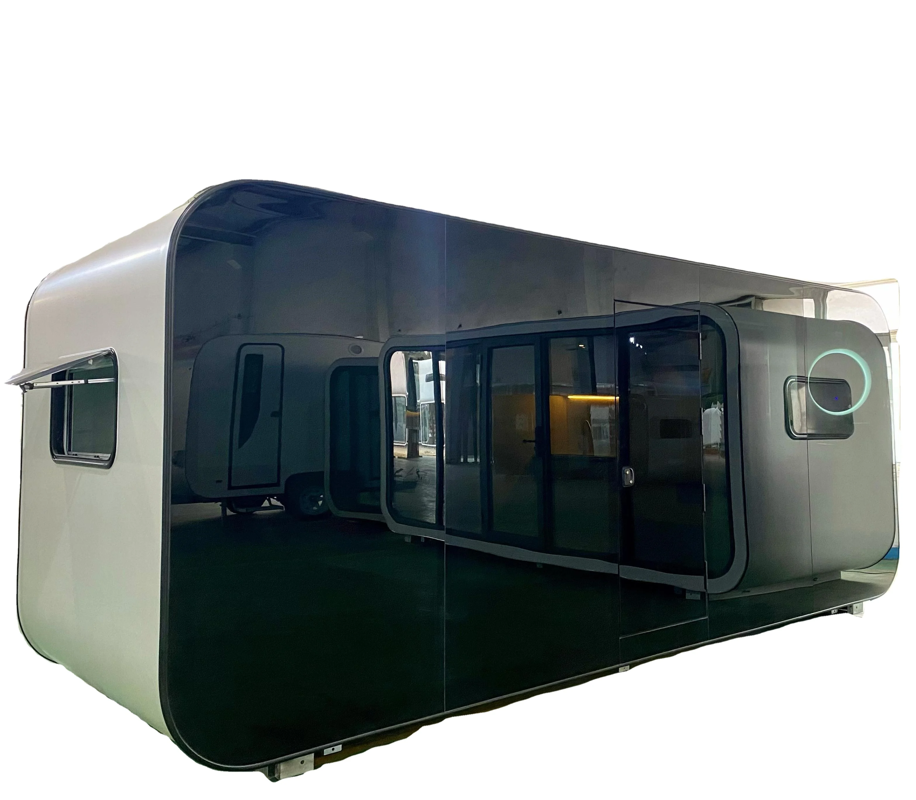 Third Generation Full Black Screen Outdoor Cabin House Prefab Tiny House Living Pod