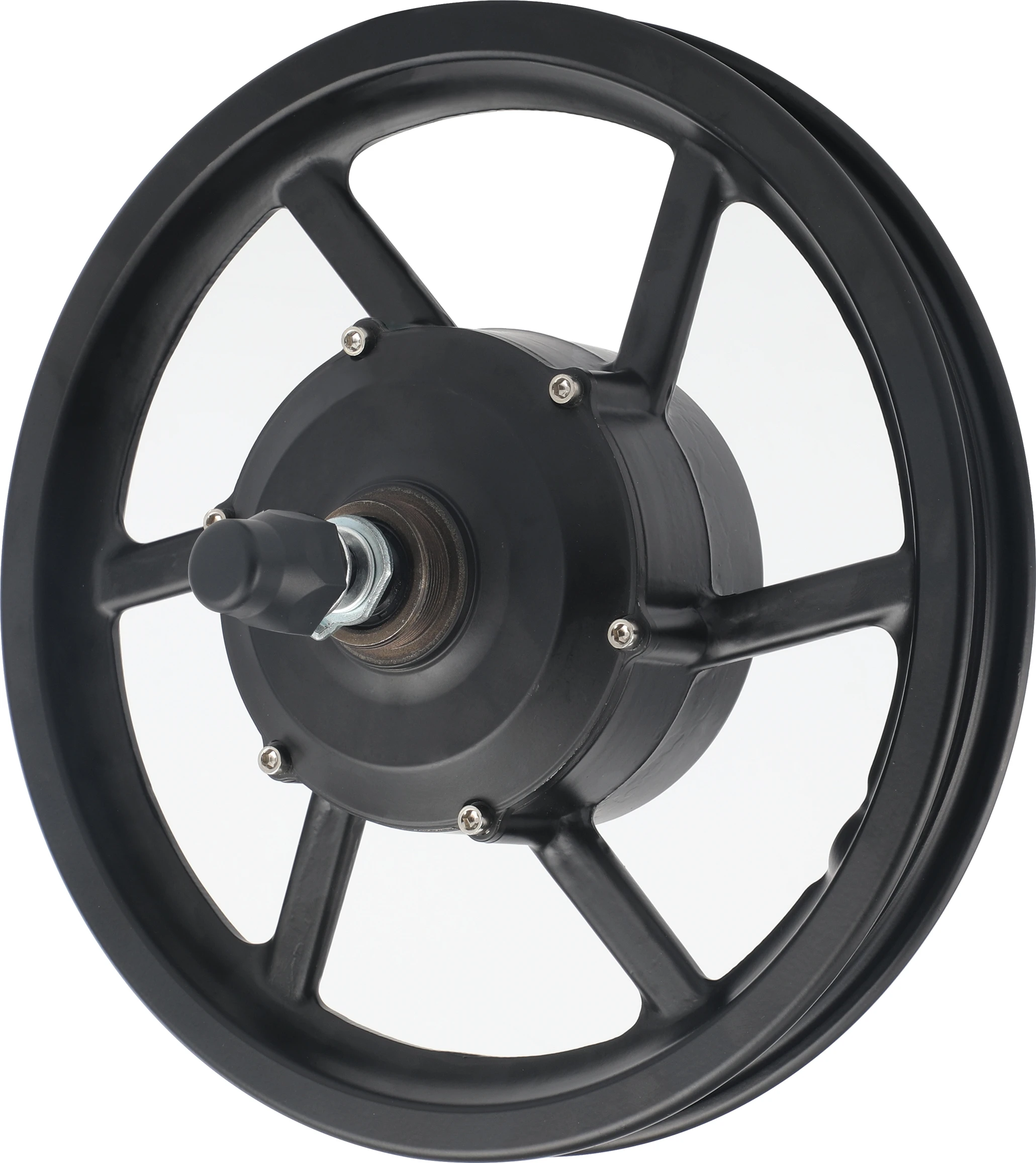 Integrated Wheel Motor R20-4.0 Fat Tire Electric Bike Motor Wheel Magnesium Alloy 20 Inch High Power 48V 1000W Black Brushless