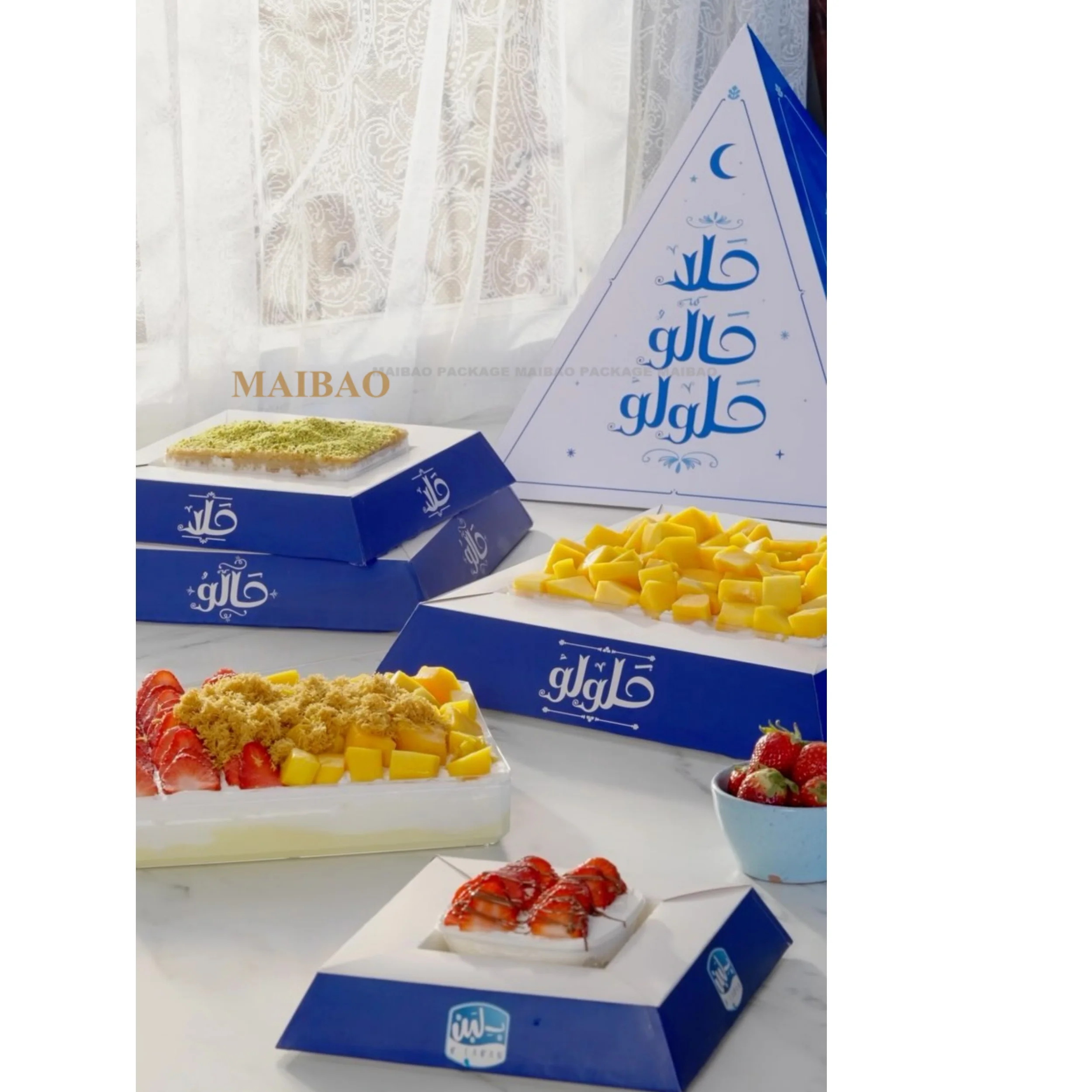 Luxury Pyramid Favors Gifts Boxes Chocolate /sugar Box Customized Candy Box Wedding On Sale