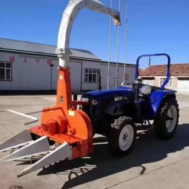 High Productivity Mini Corn Silage Harvester New Condition Tractor Combine Harvester Maize Rice Crops Grain Farm Engine Gear
