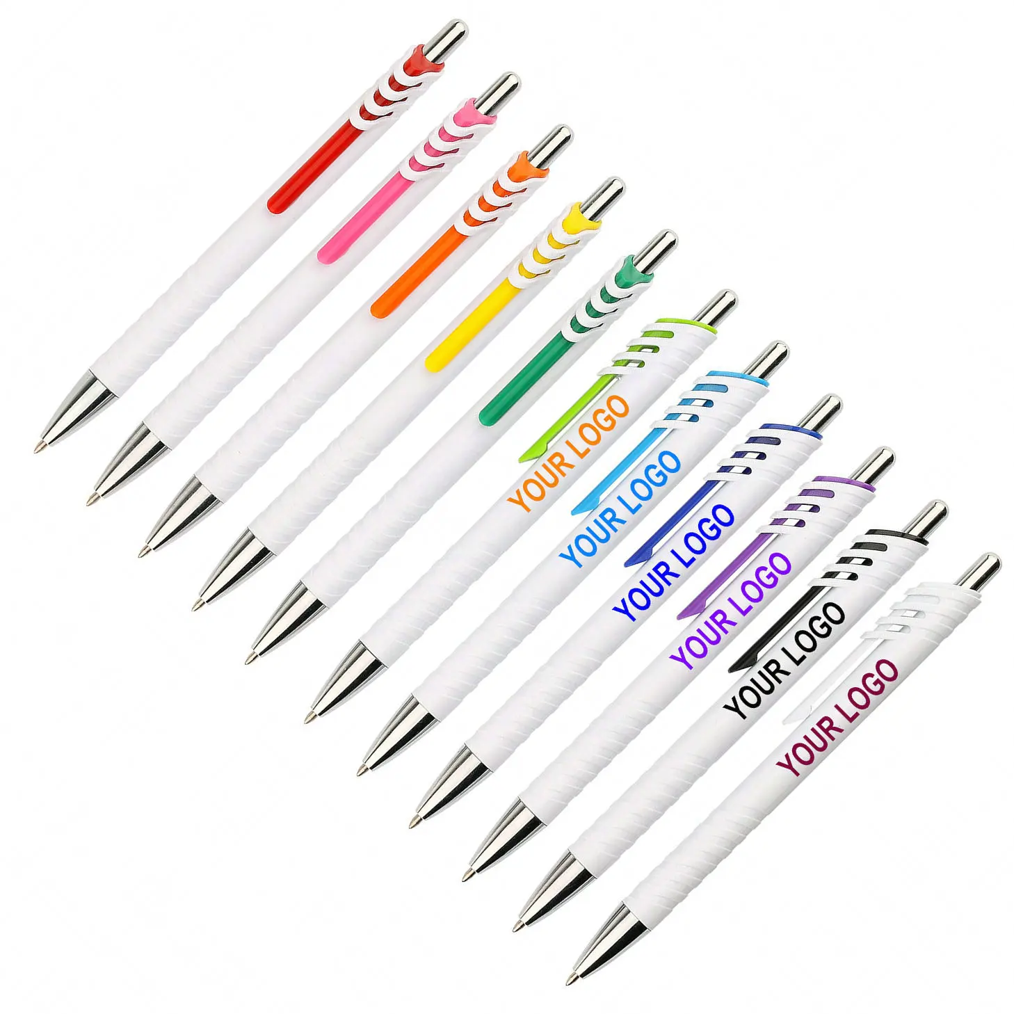 
new Trend promotional ballpoint pen with customized logo imprint ballpen,small order Cheap low cost advertising Plastic Ball Pen 