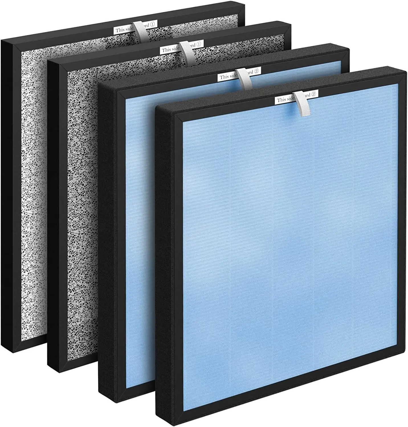 HSP001 True Air Purifier Hepa Filter and Activated Carbon Filter Combo Pack Replacement Compatible with HSP001 Smart Air Cleaner