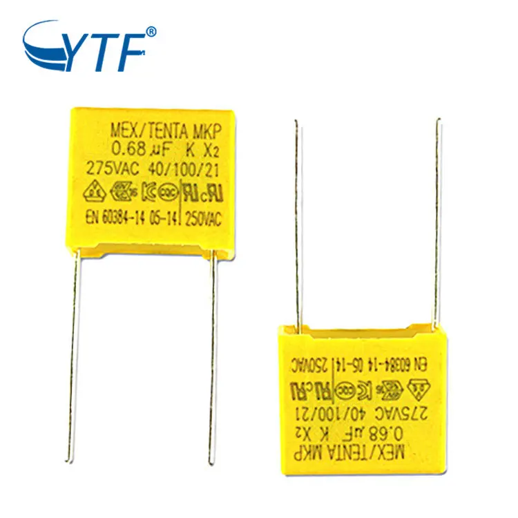 New Design Low Price High Voltage Mkp X2 2.2Uf 275Vac Mkp 275V 225K 225 Metallized Polypropylene Film Safety Capacitor P27.5Mm
