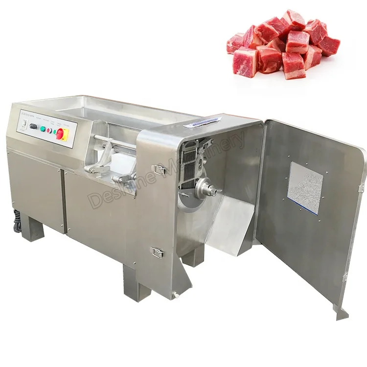 Commerical Manual Frozen Meet Dicer Chicken Cube Cutter Cut Big Meat Dice Machineding Machine and Lunch