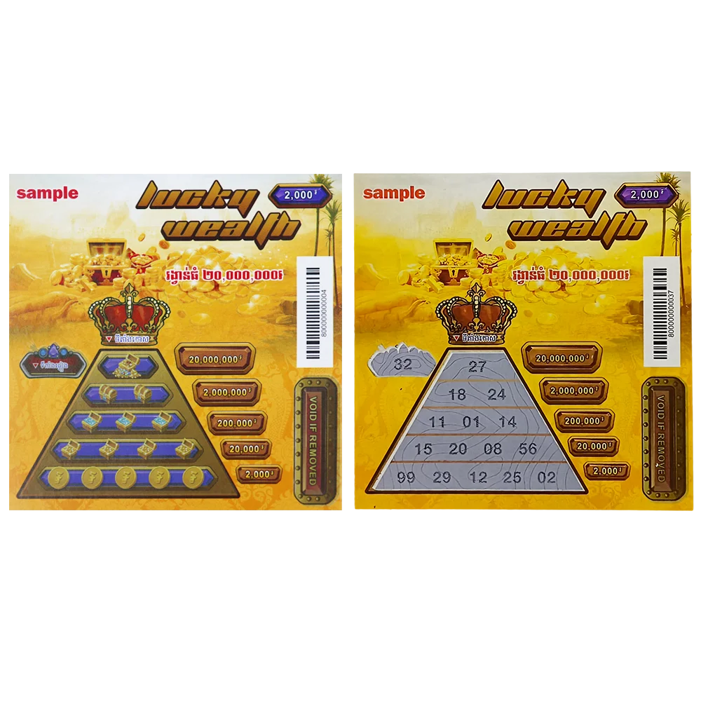 Lottery Scratch and Win Card  300g paper lottery ticket custom printing